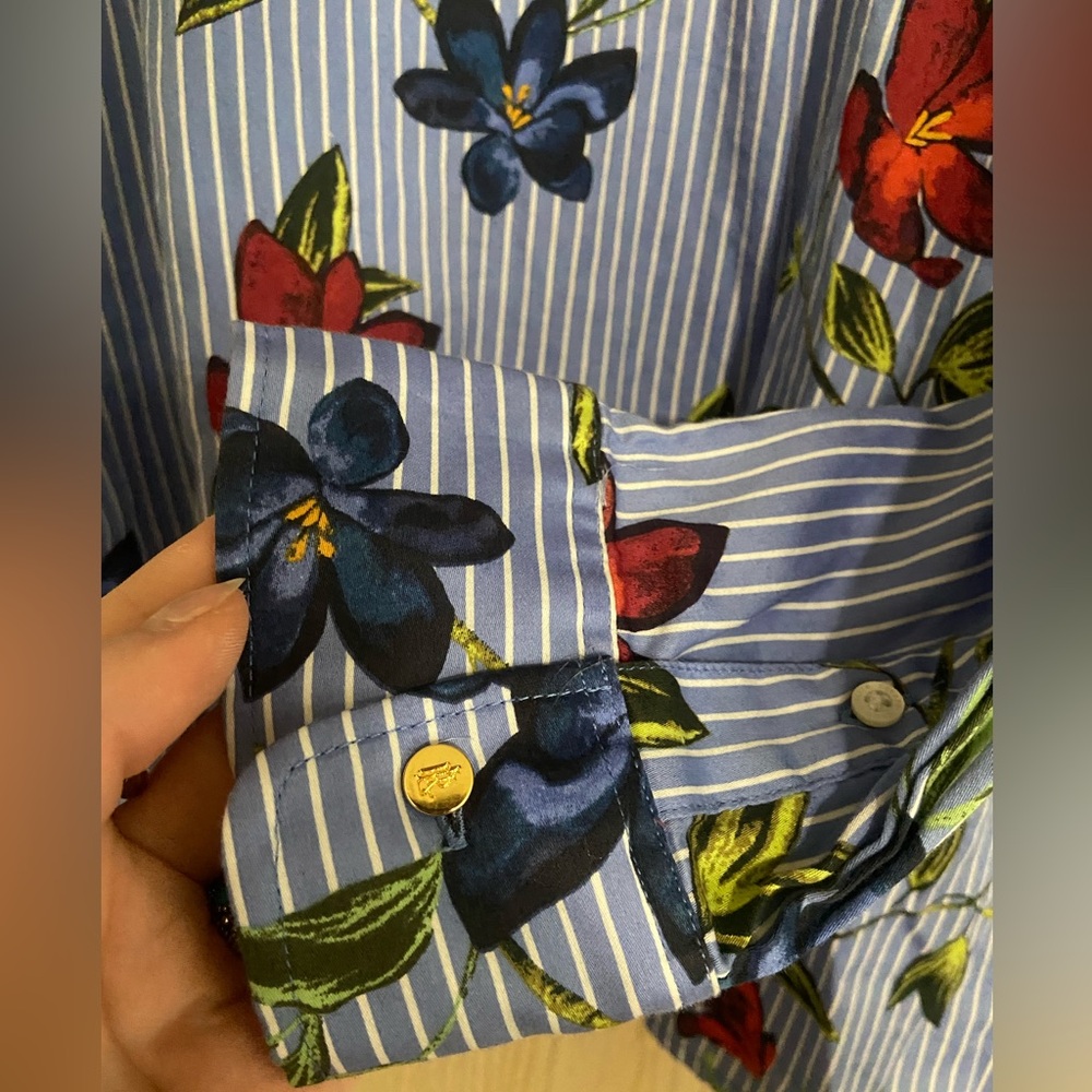 Lauren Ralph Lauren Floral Striped Shirt - Picture 4 of 4